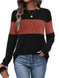 Womens Sweaters Fall Tops Long Sleeve Shirts Teacher Outfits Trendy Plus Size Fall Clothes Fashion 2025 Caramel XL