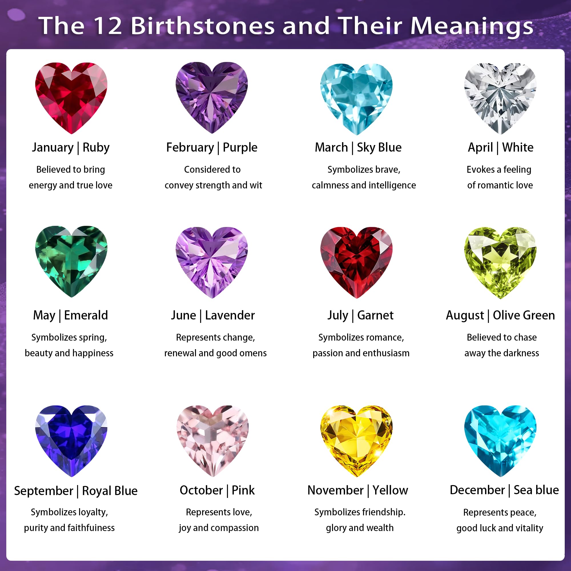 AXRGBF 925 Sterling Elegant Heart Pendant Silver Infinity Birthstone Necklace for Women-Ideal Gift for Wedding Mothers Day Anniversary Valentine's Day/Birthday Girlfriend Mom Wife (Silver-11-Nov)