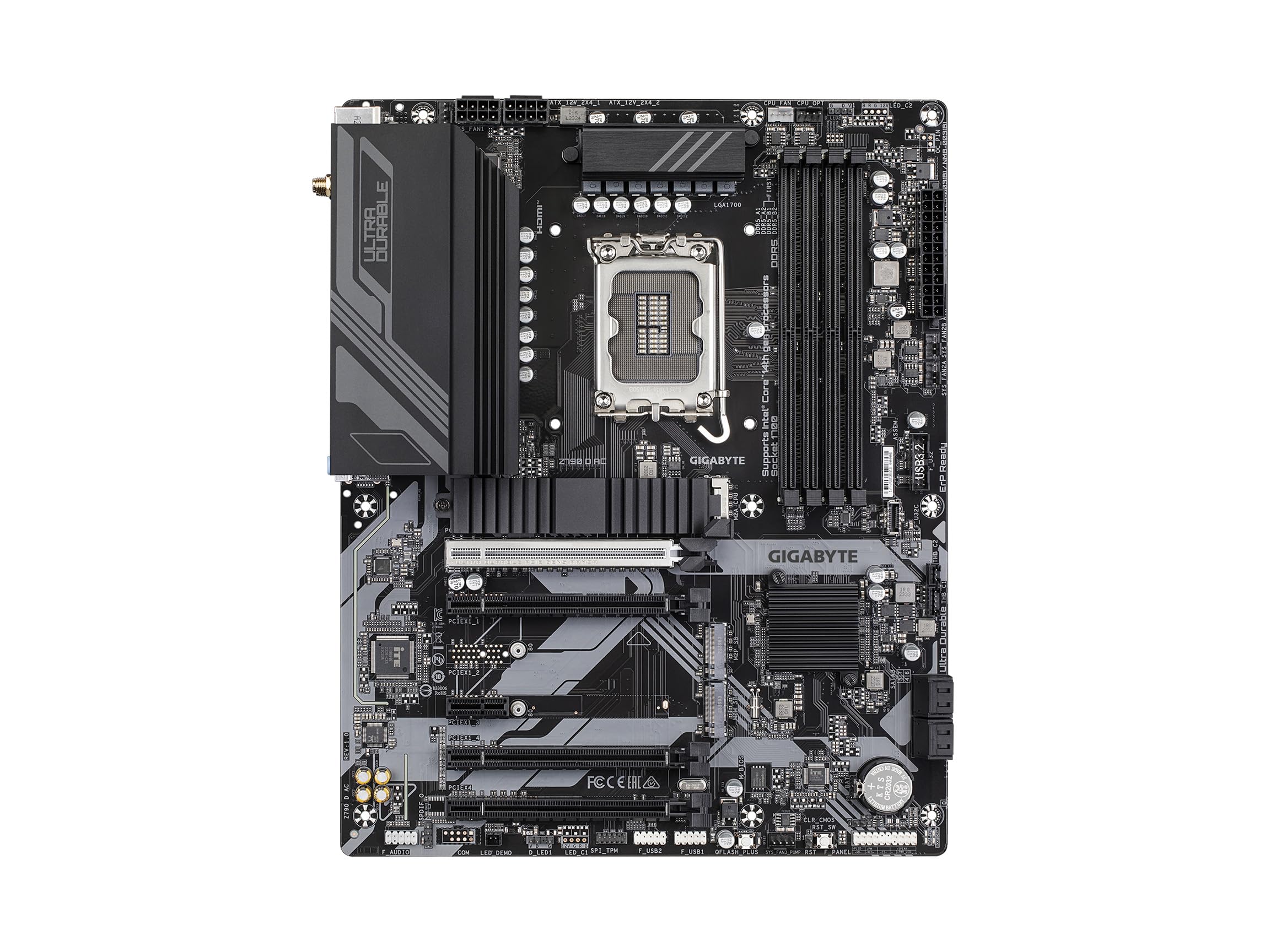 GIGABYTE Z790 D AC LGA 1700 Intel Z790 ATX Motherboard with DDR5, Triple M.2, PCIe 5.0, USB 3.2 Gen2X2 Type-C, 2.5GbE LAN, PCIe EZ-Latch, Multi-Key
