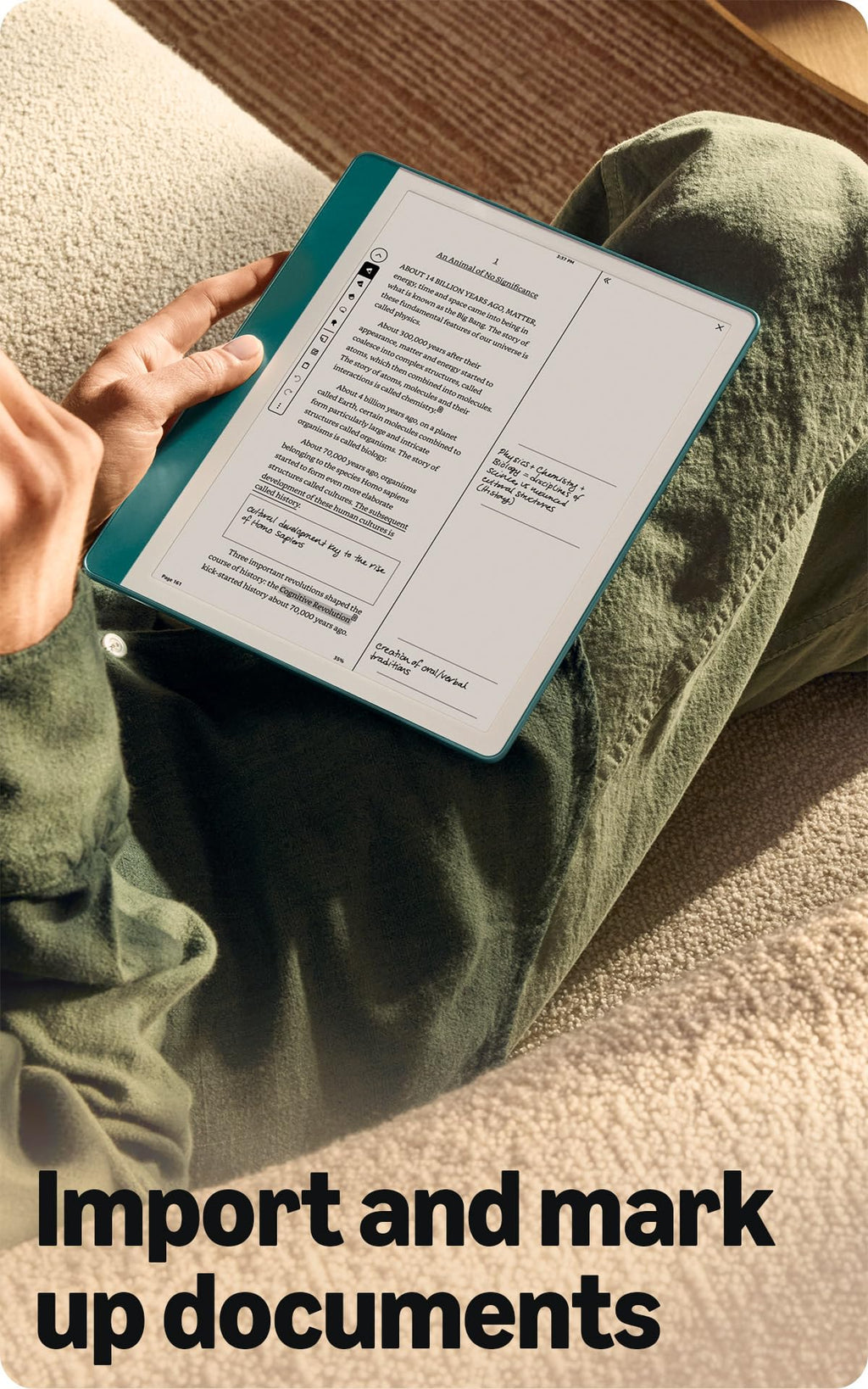 Amazon Kindle Scribe (32GB) - Your notes, documents and books, all in one place. With built-in AI notebook summarization. Includes Premium Pen - Tungsten