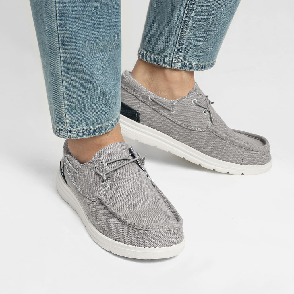 Bruno Marc Men's Slip-on Loafers Casual Boat Shoes,Size 13,Grey,SBLS223M