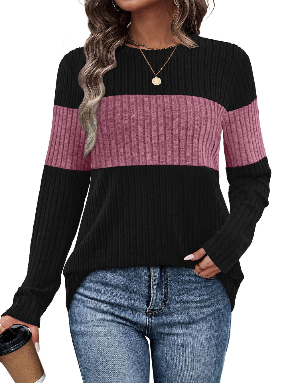 Womens Blouses Dressy Casual Sweaters Long Sleeve Formal Tops Date Night Outfit for Women Old Money Clothes Work Shirts Purple S