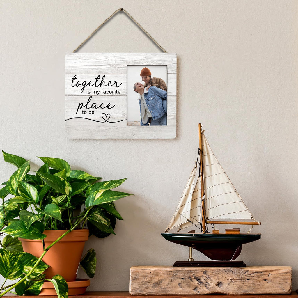 FLDAS Couple Picture Frames 8x10, Gifts for Couples, Wedding Picture Frames for the Couple Wedding Gifts,Together is My Favorite Place Photo Frame