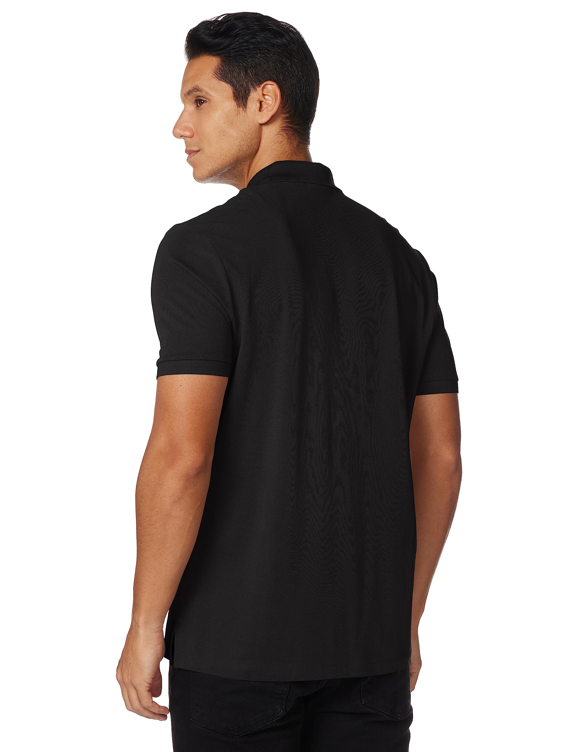 HUGO Mens Regular Fit Reversed Logo Short Sleeve Polo Shirt, Slate Black, Small US