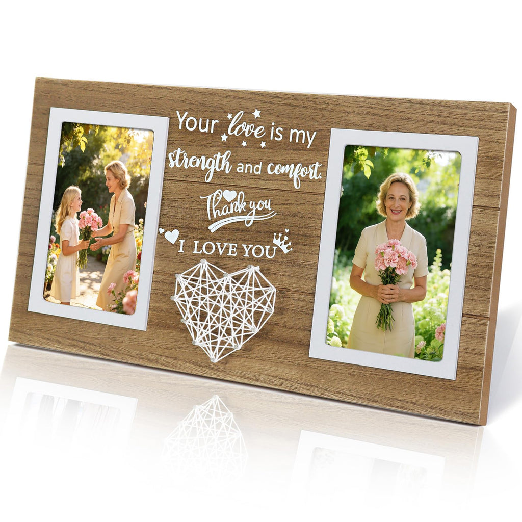 ZEEYUAN 4x6 Picture Frame Gifts For Mom Mothers Day Photo Gifts for Mom from Daughter or Son, Personalized Mother’s Day Presents Anniversary Birthday Wedding Gift for Wife Couples Love Picture Frame