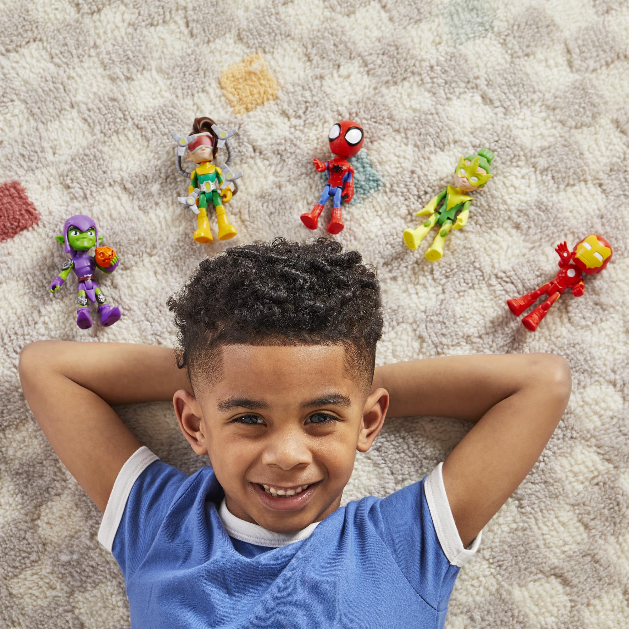 Spidey and his Amazing Friends Hasbro Marvel, Friends & Foes Pack, 5 Action Figures, 4-Inch, Preschool Super Hero Toys for Kids Ages 3 and Up (Amazon Exclusive)