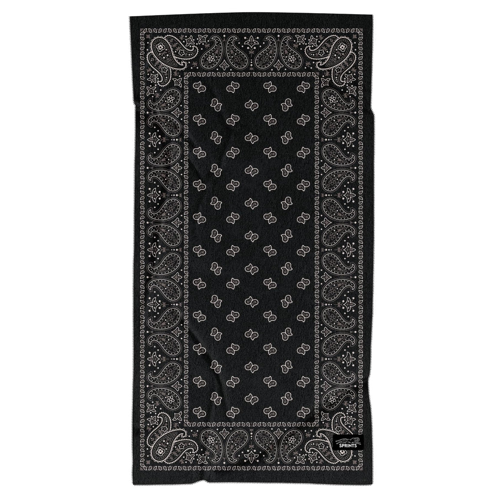Sprints Athletic Running Towel, Full-Sized, Car Seat Cover - Performance Microfiber (Paisley Probs)