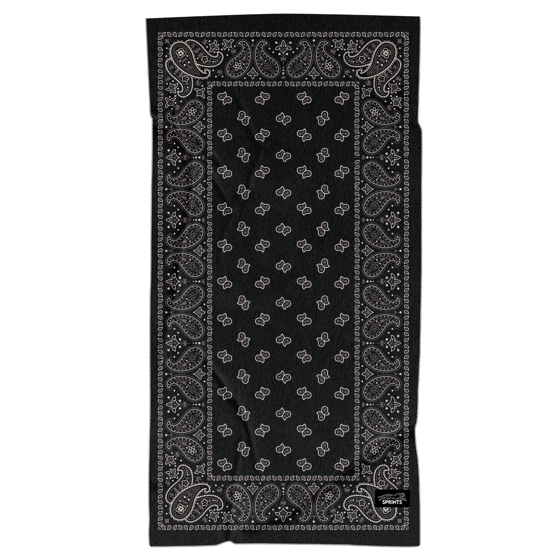 Sprints Athletic Running Towel, Full-Sized, Car Seat Cover - Performance Microfiber (Paisley Probs)