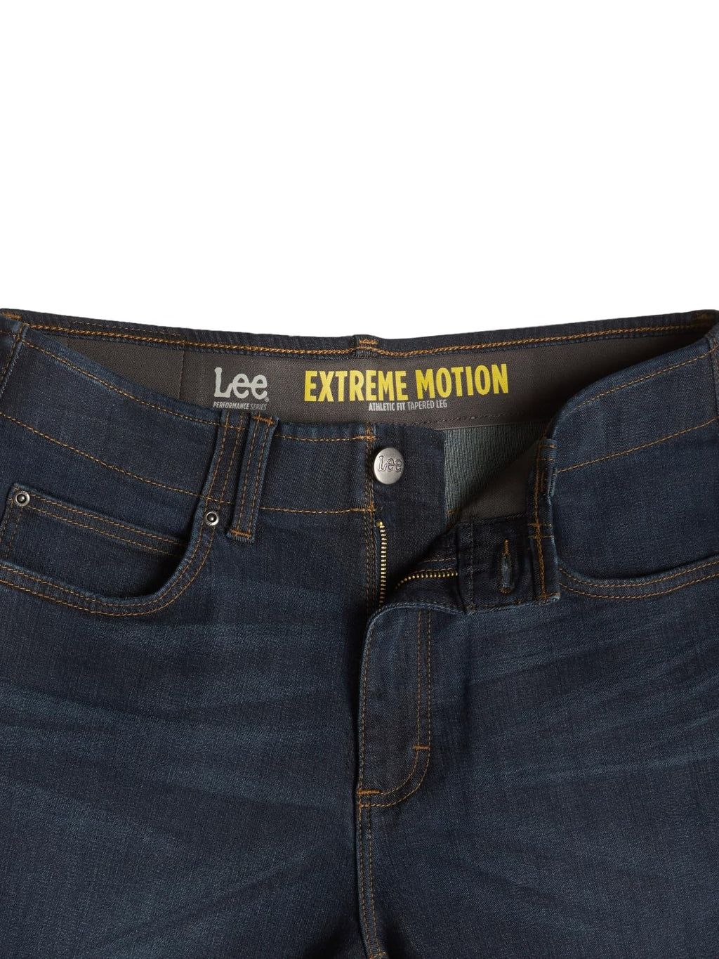 Lee Men's Extreme Motion Athletic Fit Tapered Leg Jean Blue Strike 42W x 32L