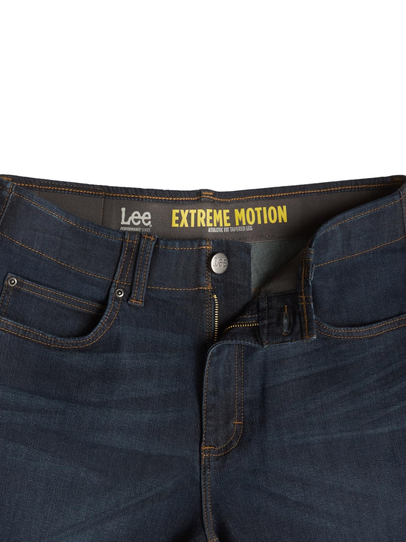 Lee Men's Extreme Motion Athletic Fit Tapered Leg Jean Blue Strike 42W x 32L