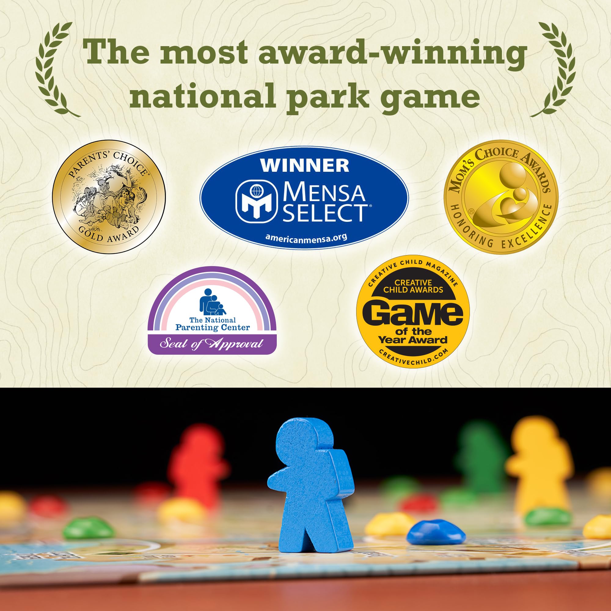 Underdog Games Trekking The National Parks - Award-Winning Family Board Game for Kids Ages 10+ - Easy to Learn, Fun Activities for 1-5 Players, Great for Family Bonding & for National Parks Lovers