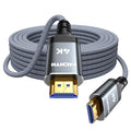 Highwings 4K Fiber Optic HDMI Cable 50FT Long - Unidirectional 4K HDR Braided HDMI Cord, 18Gbps High Speed with Ethernet/ARC, 3D, HDCP 2.2, ARC, Compatible for PS-5/4/3/4K HDTV/Streaming Media