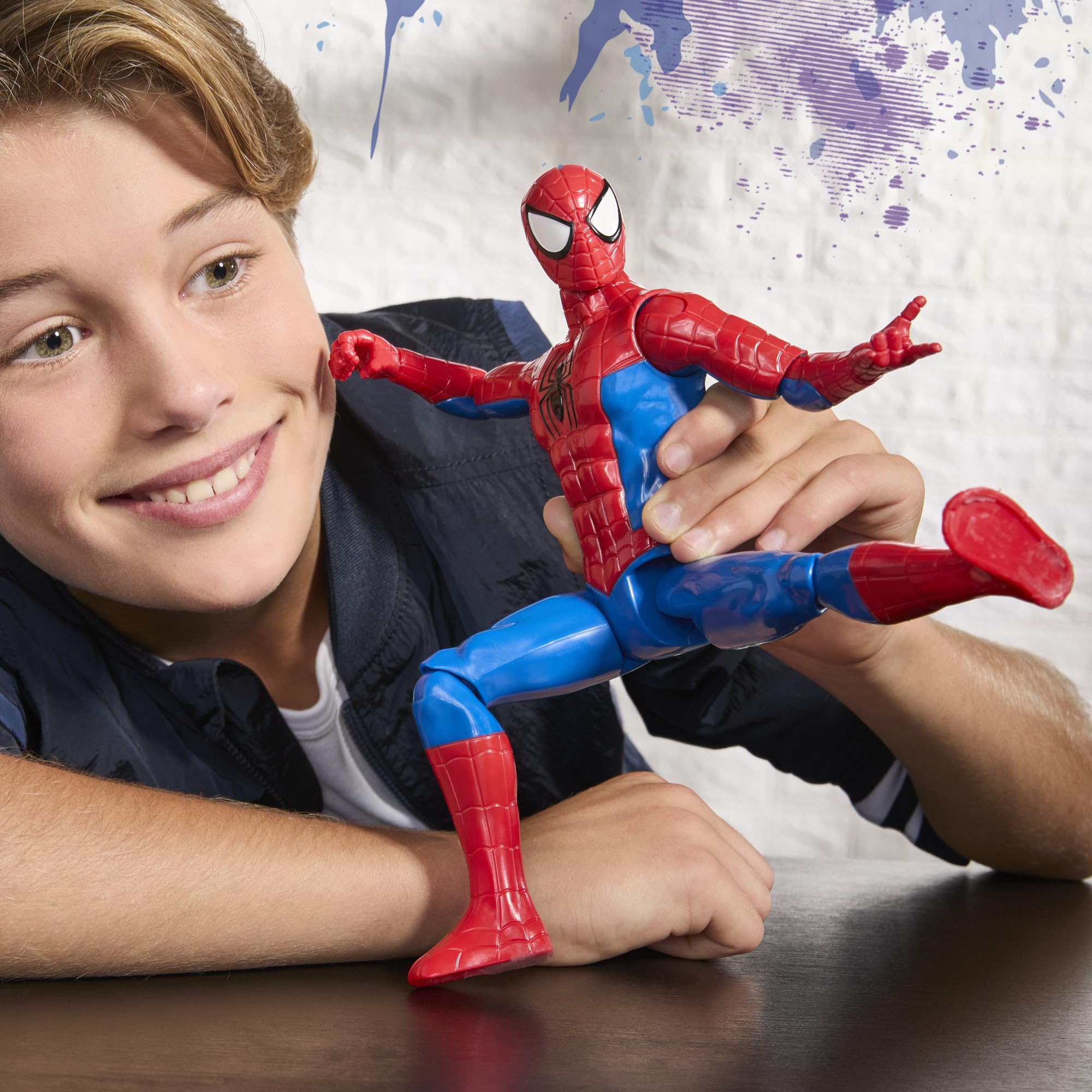 Marvel Spider-Man Titan Series Action Figure, 12-Inch (30 cm) Super Hero Toys for Kids Ages 4+