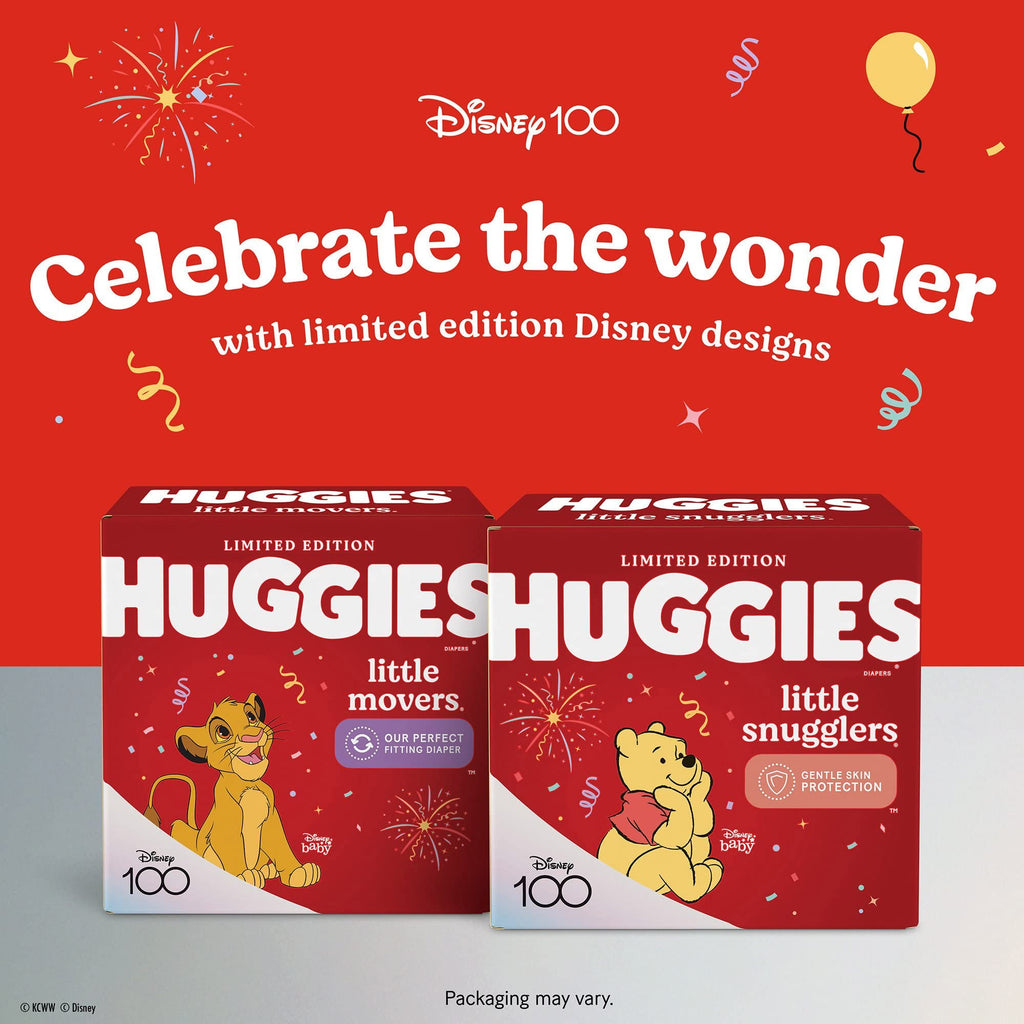 Huggies Little Snugglers Baby Diapers, Size Newborn (up to 10 lbs), 31 Ct, Newborn Diapers (Pack of 2)