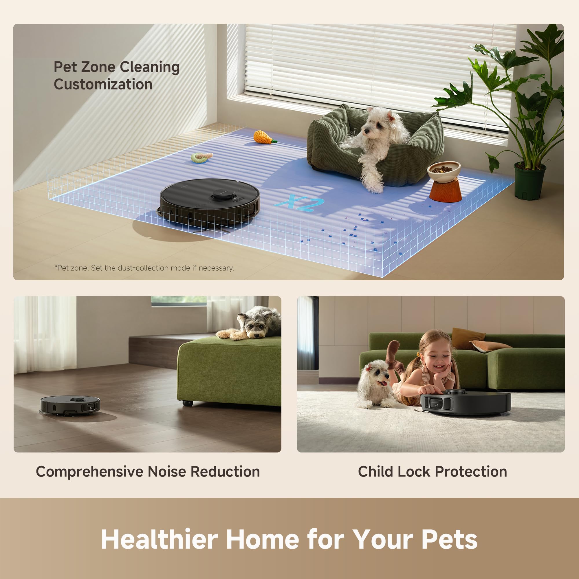 DREAME L40 Ultra Gen 2 Robot Vacuum and Mop with 25,000Pa Suction, Extendable Side Brush and Mop, All-in-One Self-Emptying & Cleaning Dock, Voice & App Control, Black
