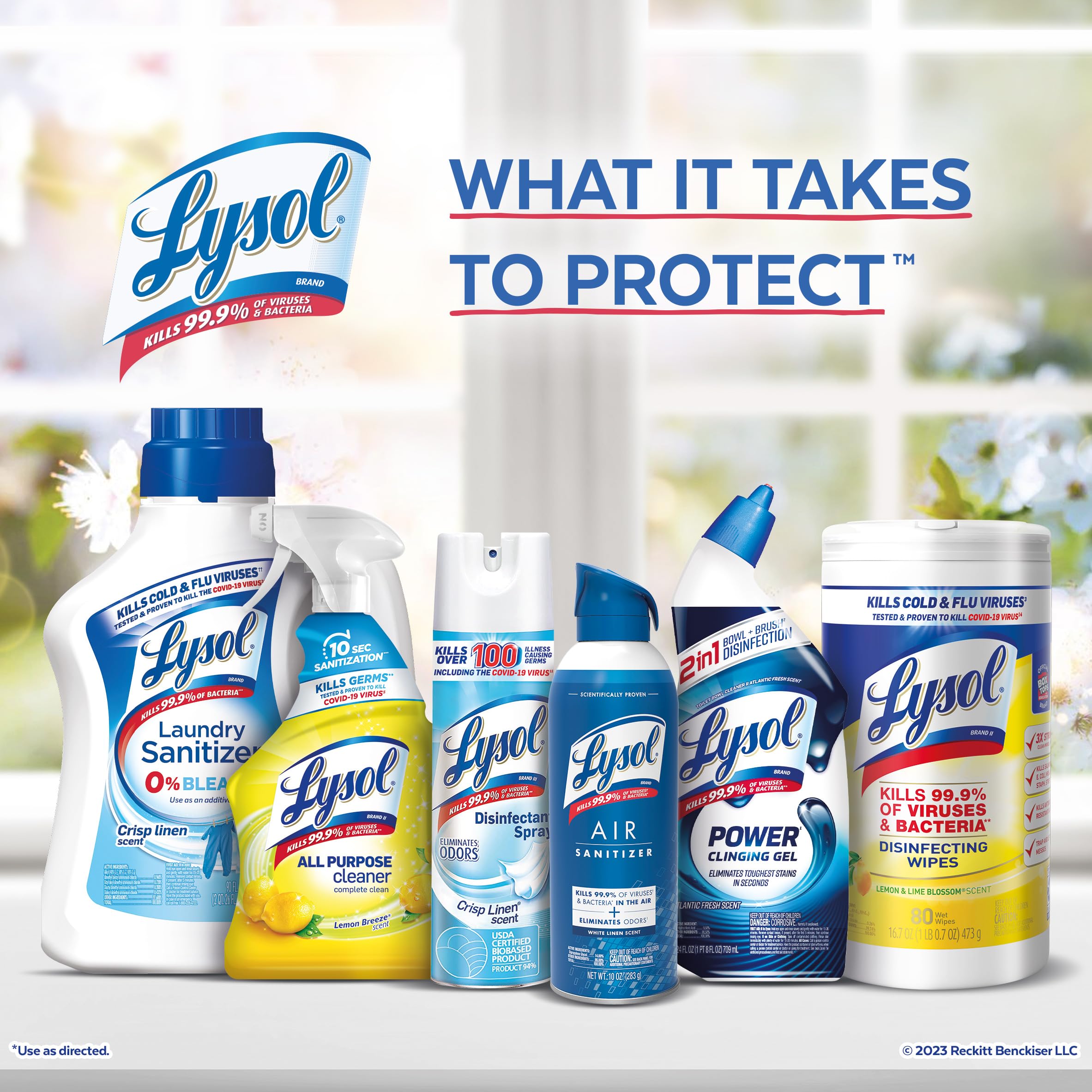 Lysol Power Clean Multi-Surface Cleaner, 2x Concentrated Pour, Sparkling Lemon & Sunflower Essence scent, 28 Fl Oz (Packaging May Vary)