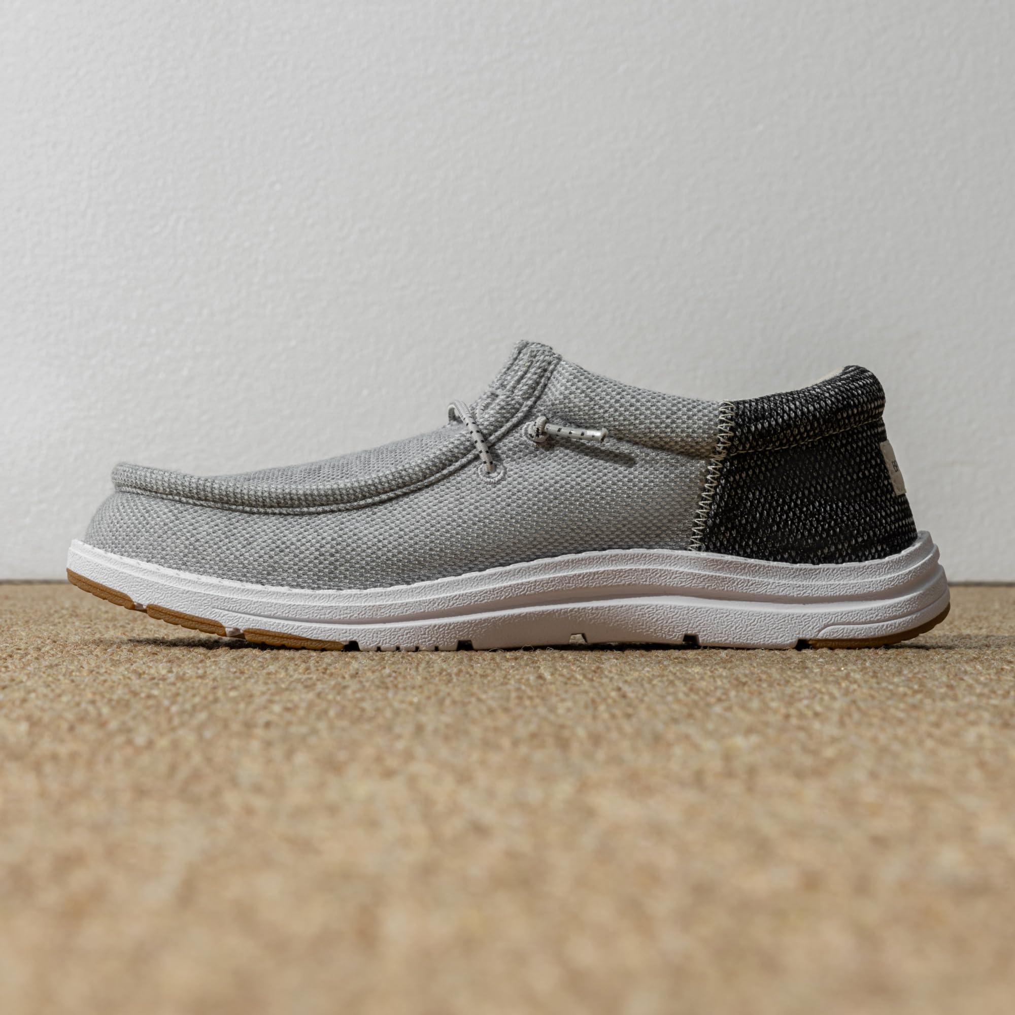 Bruno Marc Men's Arch Support Casual Slip-on Shoes Loafers for Men Non Slip Comfortable Boat Shoes,Size 12,Grey,SBLS2302M