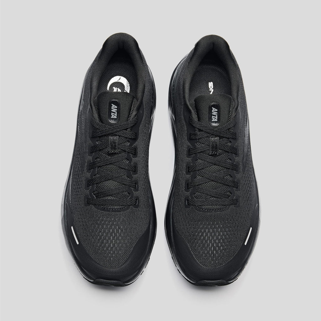 ANTA Men’s PG7 Running Shoes Cushioning Comfortable Breathable Athletic Workout Gym Cross Trainer Sports Sneakers, Black, 10.5