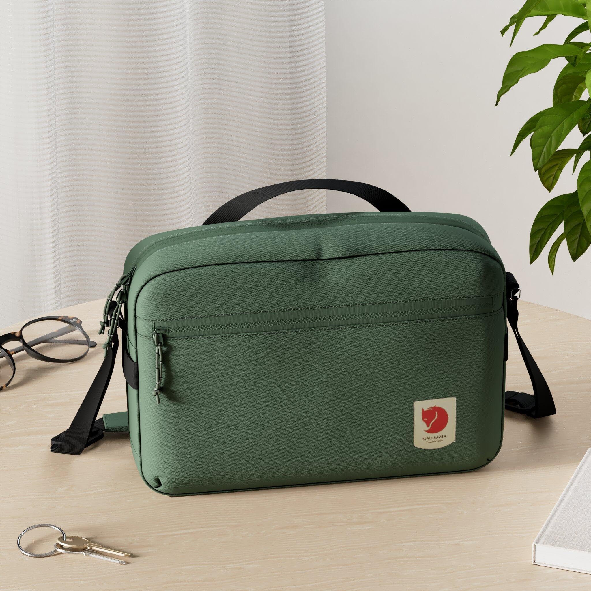 Fjällräven High Coast Crossbody - Water-Resistant Fabric, Compact Storage, Adjustable Strap - Travel, Patina Green, One Size