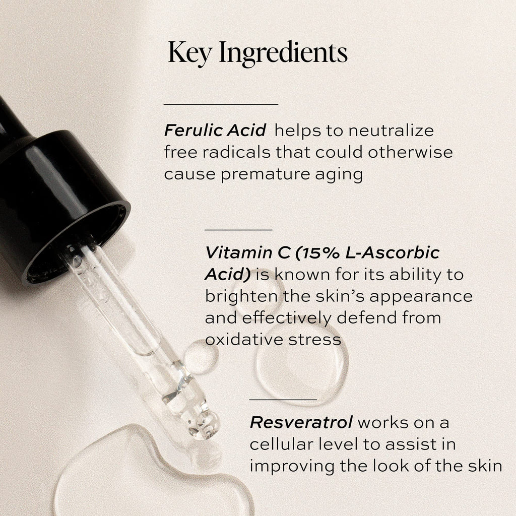 DIME Beauty Hyper Glow Serum, 15% Vitamin C Face Serum for Brightening Dull Skin, Dark Spot Corrector, 1 oz / 30 ml