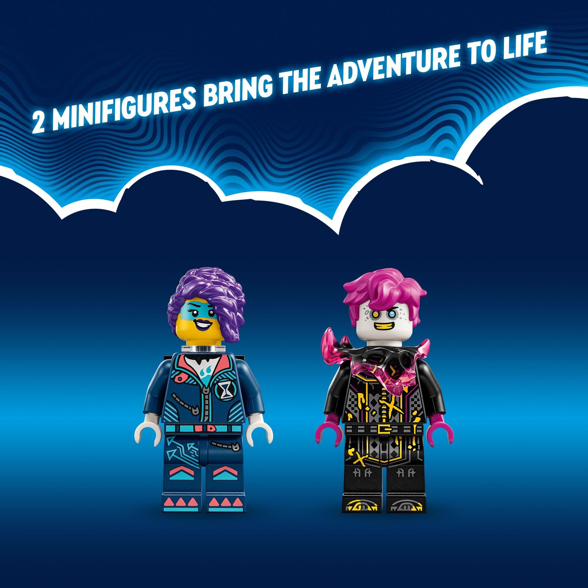 LEGO DREAMZzz Zoey’s Cat Motorcycle Bike Toy with 2 Minifigures, Creative Toy for Kids Ages 7 and Up, Rebuild an Animal Figure into a Bike, 71479