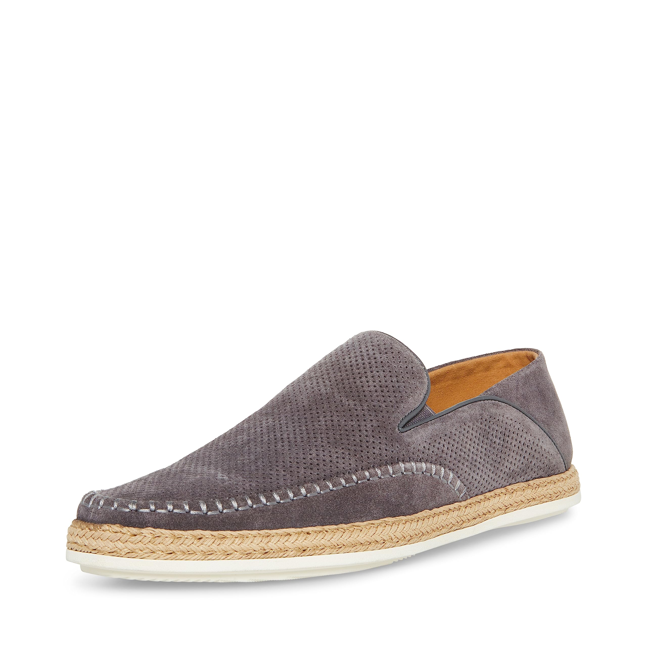 Steve Madden Men's Caydenn Casual Espadrille, Grey Suede, 8 M