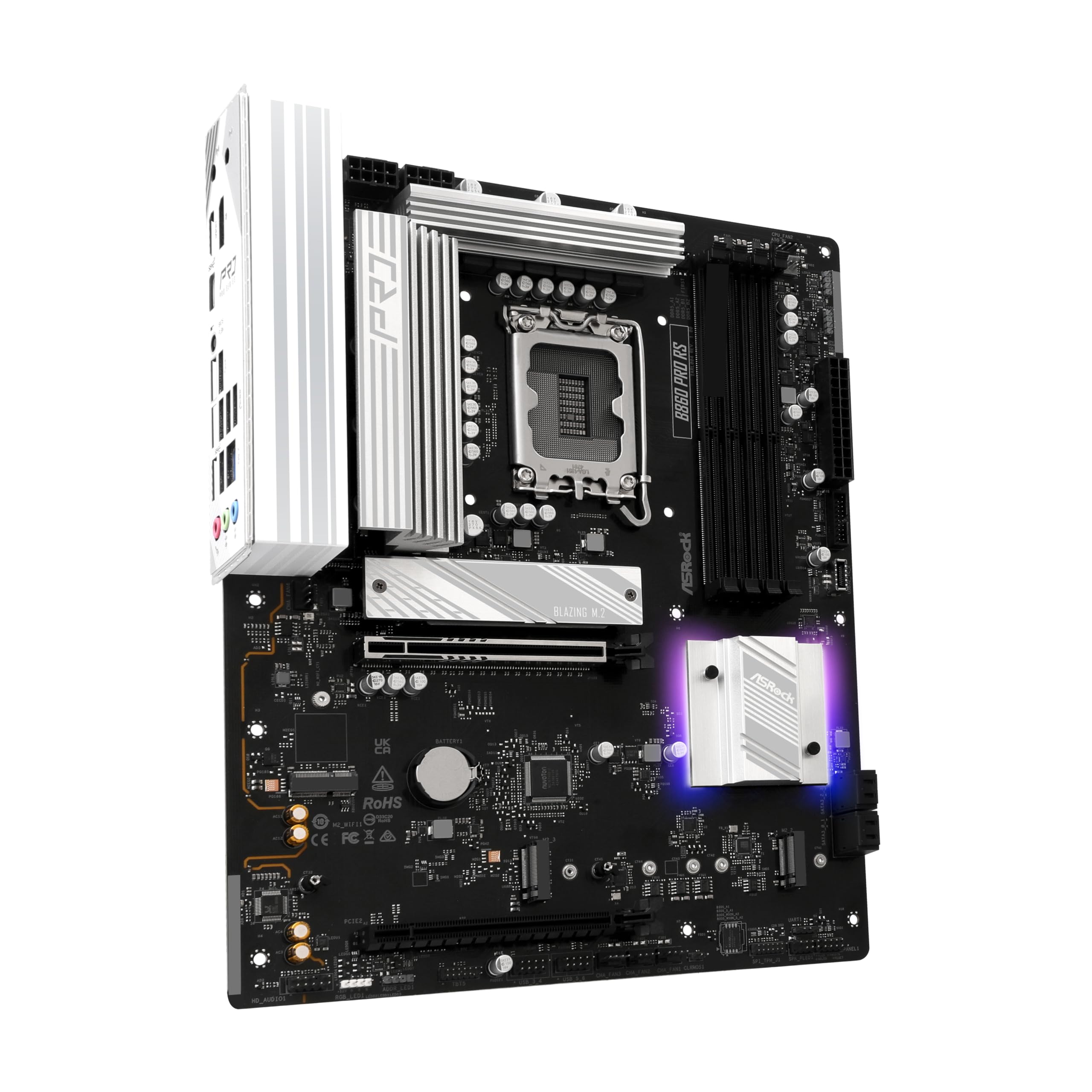 ASRock B860 Pro RS Intel Core Ultra DDR5 8666 MHz 256GB M.2 LGA1851 ATX Motherboard SATA3 6.0 Gb/s PCIe 5.0 BIOS Flashback