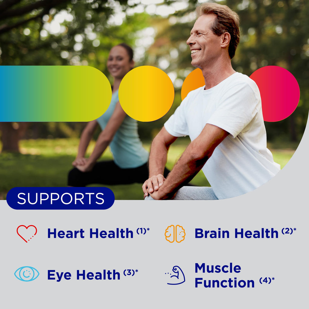 Centrum Minis Silver Multivitamin for Men 50 Plus, Multivitamin/Multimineral Supplement, Vitamin D3, B-Vitamins and Zinc, Non-GMO Ingredients, Supports Memory and Cognition in Older Adults - 280 Ct