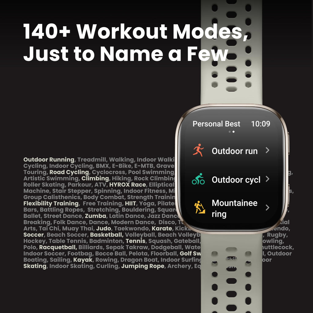 Amazfit Bip 6 Smart Watch 46mm, 14 Day Battery, 1.97" AMOLED Display, GPS & Free Maps, AI, Bluetooth Call & Text, Health, Fitness & Sleep Tracker, 140+ Workout Modes, 5 ATM Water-Resistance, Stone