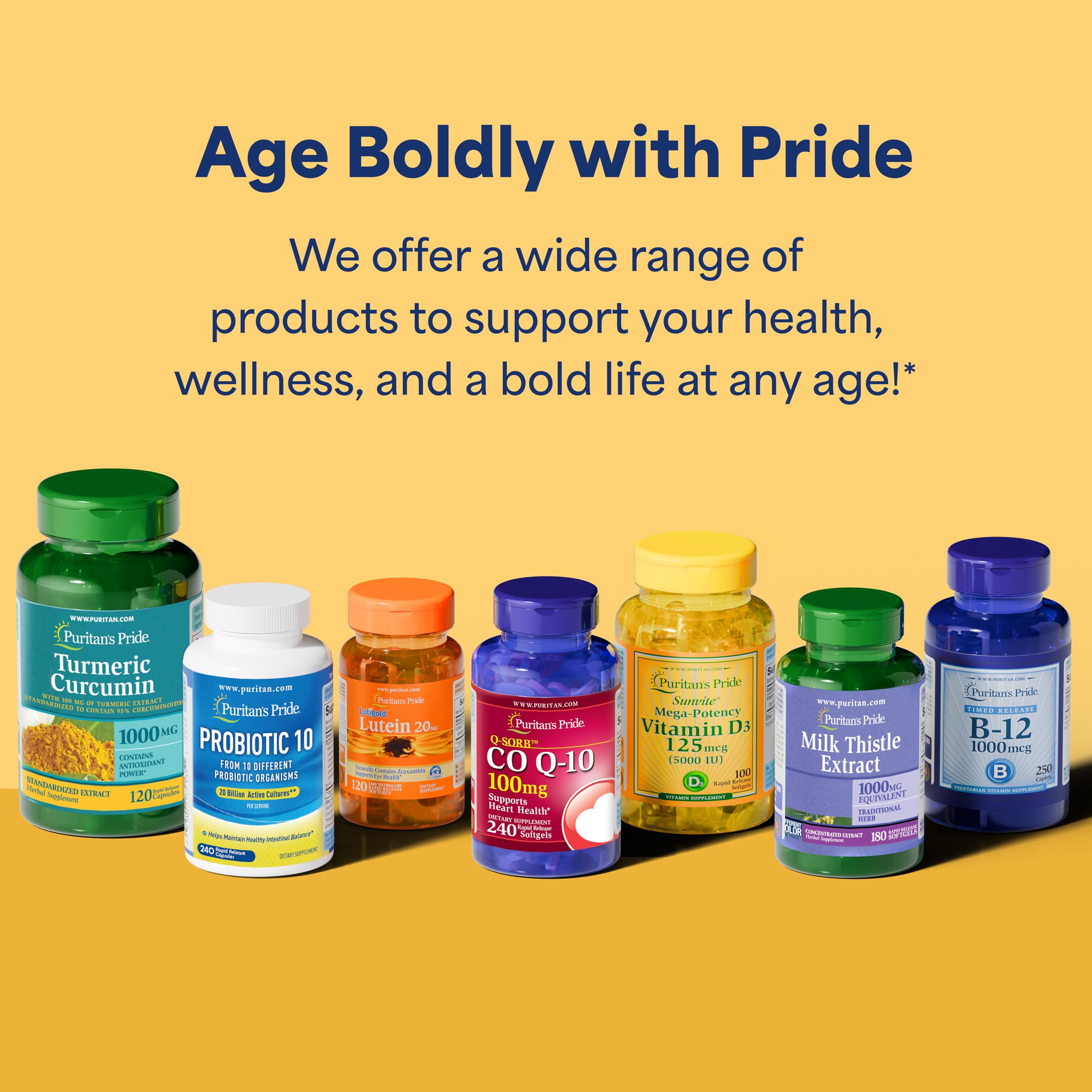 Puritan's Pride Absorbable Calcium 1200 mg Plus Vitamin D3 25mcg 1000 IU with Bone-Active™, 200 Rapid Release Softgels