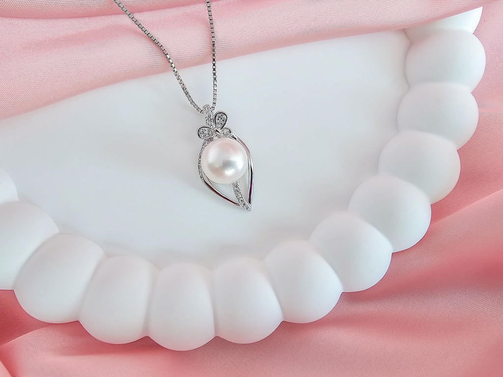 Gifts For Wife Wedding Anniversary - Mothers day gifts - AAA+ Real Pearl Necklaces For Women (18k Gold Plating 925 Sterling Silver) Mothers day necklace ideas Birthday Freshwater Pearl Necklace