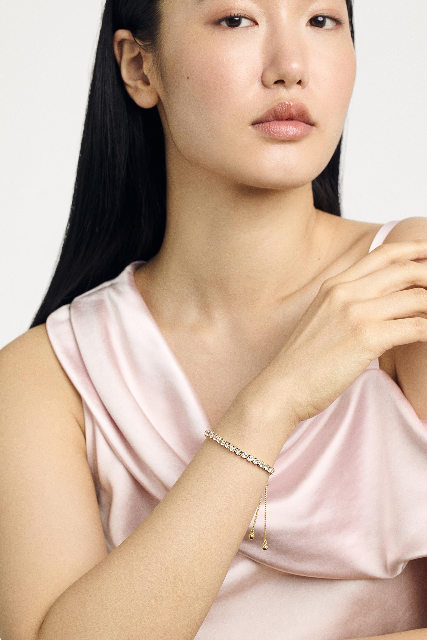 Ted Baker London Melrah Icon Crystal Slider Adjustable Tennis Bracelet for Women