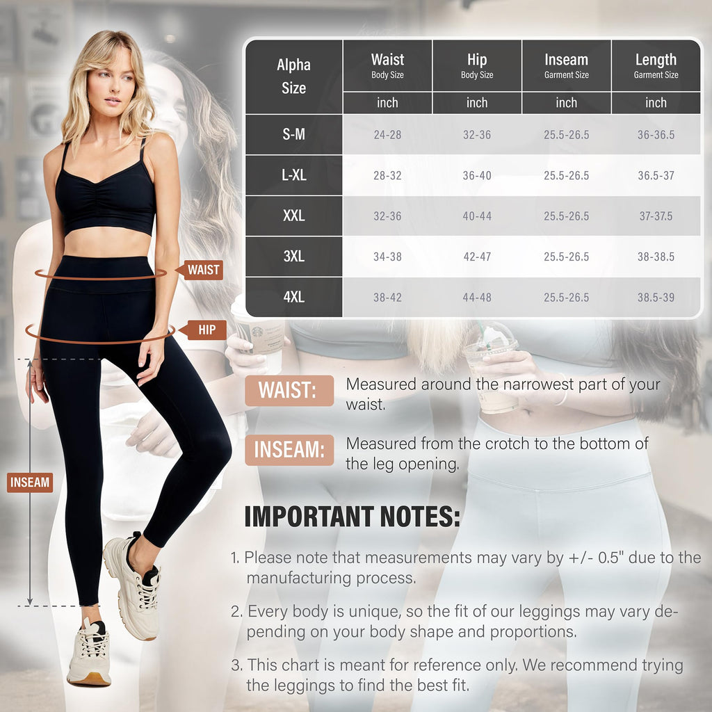 YUDSUD Tummy Control Leggings with Pockets for Women High Waisted Yoga Pants Buttery Soft Elastic Stretchy Workout Running Athletic Black