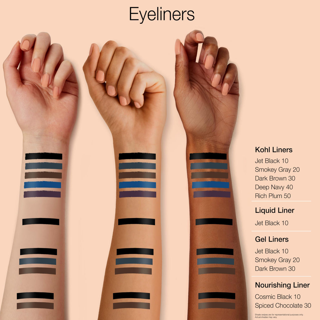 Neutrogena Intense Gel Eyeliner, Eye Makeup with Antioxidant Vitamin E, Bold Precision Eyeliner, Smudge- and Water-Resistant, Jet Black, 0.004 oz
