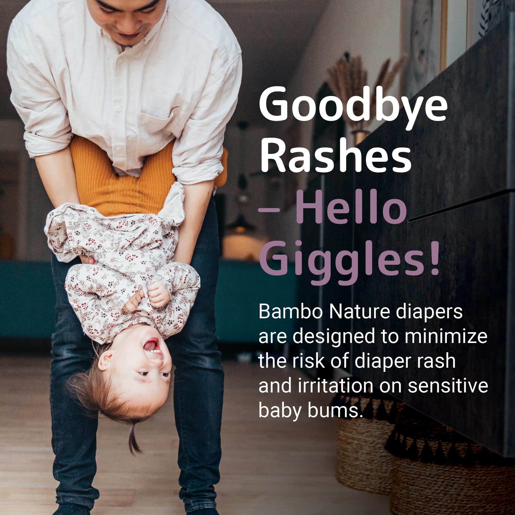 Bambo Nature Hypoallergenic Baby Diapers, Eco-Labelled Sustainable Diapers, Enhanced Leakage Protection, Totally Chlorine-free, Skin Friendly, and Super Absorbent - Size 3 (29 Count)