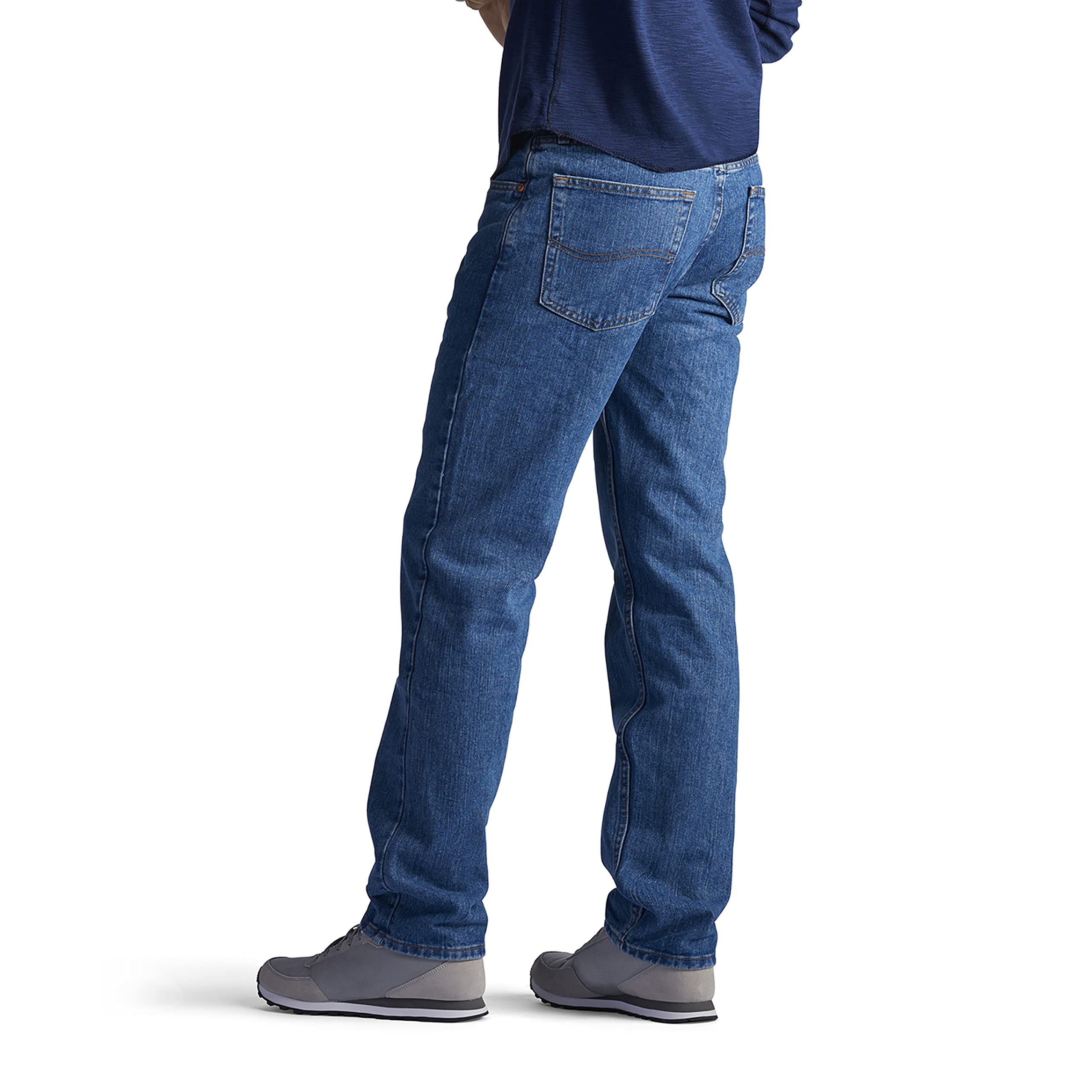 Lee Men's Regular Fit Straight Leg Jean, Pepperstone, 34W x 28L