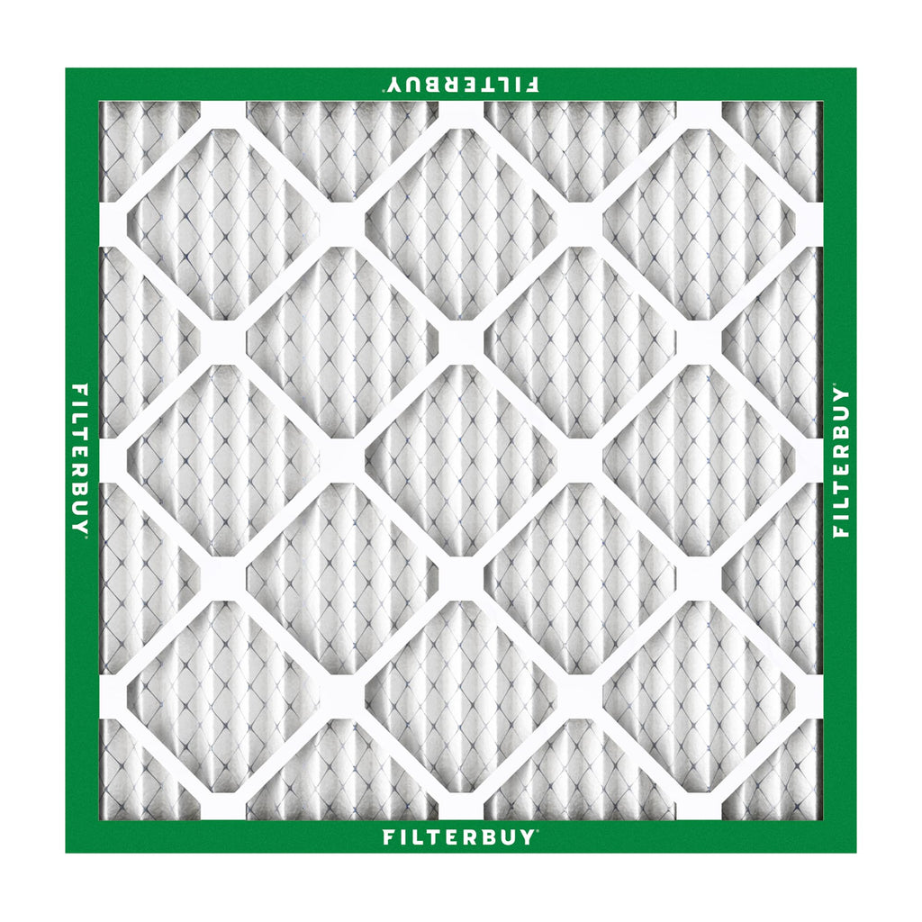 Filterbuy 12x12x1 Air Filter MERV 8 Essential Dust & Allergy Defense (4-Pack), Electrostatic Pleated HVAC AC Furnace Filters Replacement, Made in USA (Actual Size: 11.75 x 11.75 x 0.75)