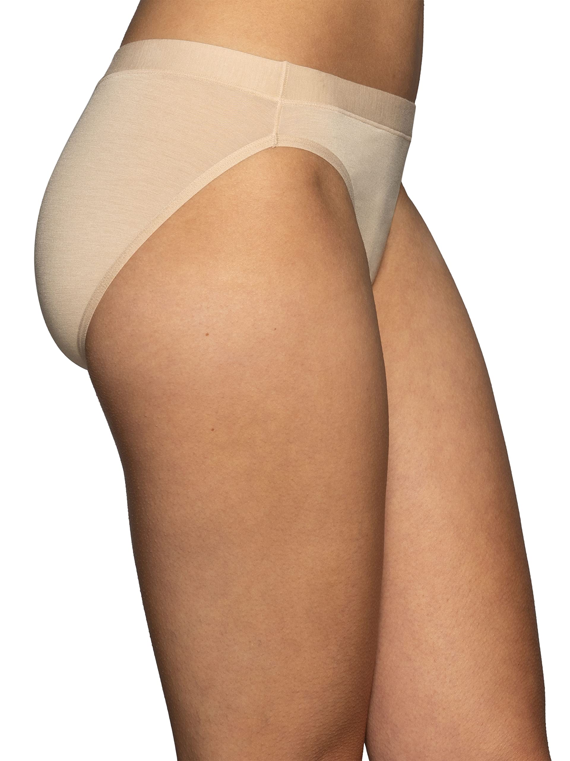 Vanity Fair womens Beyond Comfort Panties Bikini Style Underwear, Modal - Neutral, 6 US