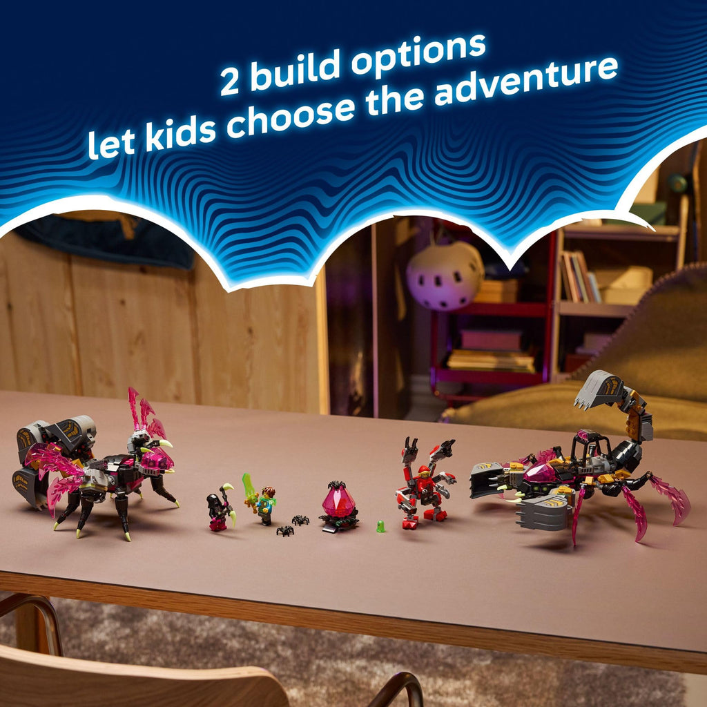 LEGO DREAMZzz Nightmare Scorpion Digger Building Toy for Boys & Girls - Pretend Play Set for Kids, Ages 7+ - with 2 Build Options, 3 Minifigures & Treasure Creature - Gift Idea for Birthdays - 71513