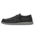 HEYDUDE Men's Wally Sox | Mens Shoes | Men's Lace Up Loafers | Comfortable & Light-Weight Charcoal