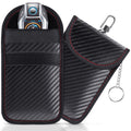lanpard Faraday Pouch for Car Keys, Faraday Bag, Car RFID Signal Blocking Holder, Key Fob Protector, Key fob cage Block Signal Anti-Theft Fob Case (2 Pack)
