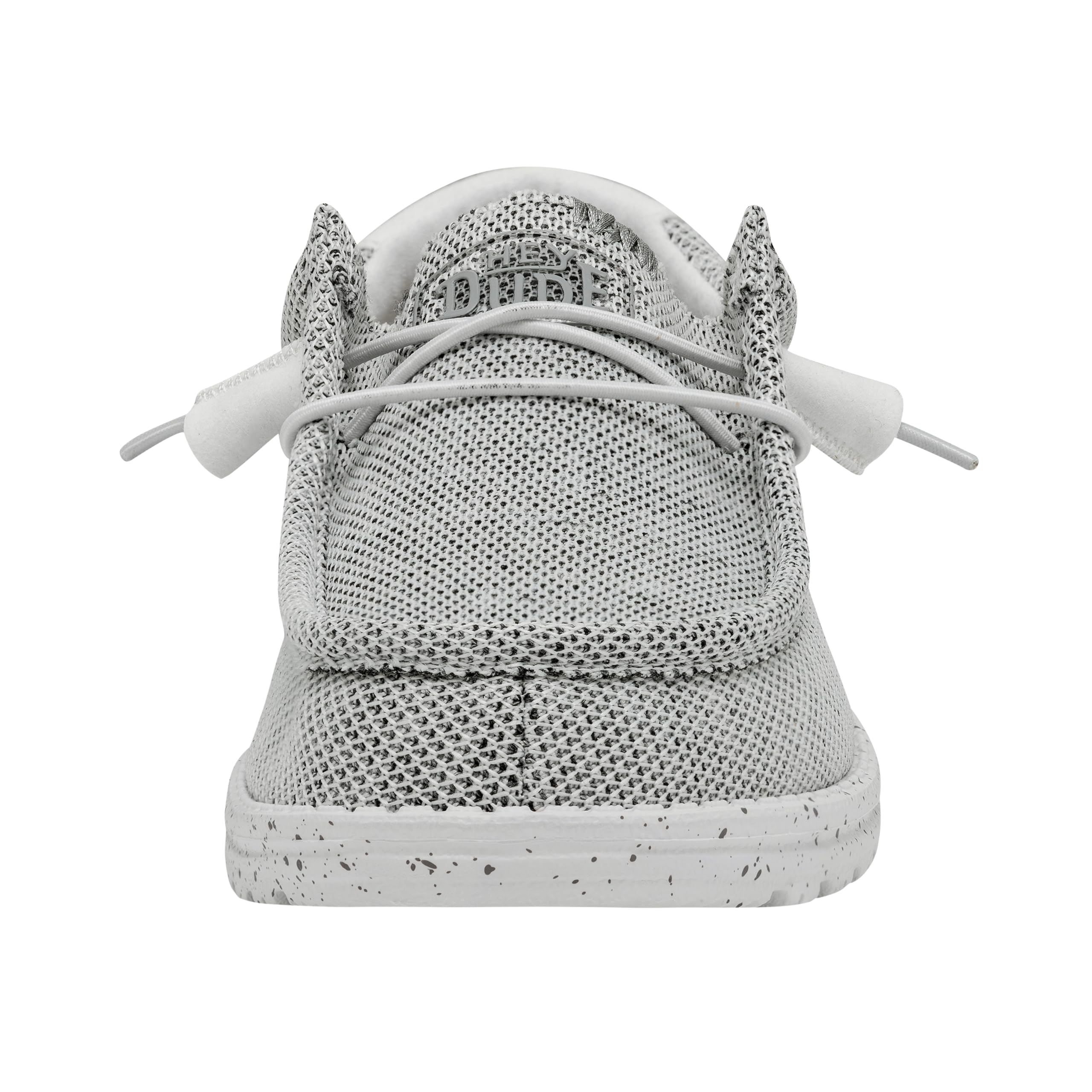 HEYDUDE Men's Wally Sox | Mens Shoes | Men's Lace Up Loafers | Comfortable & Light-Weight Stone White