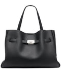 DKNY Women's Satchel, Black/Silver, One Size