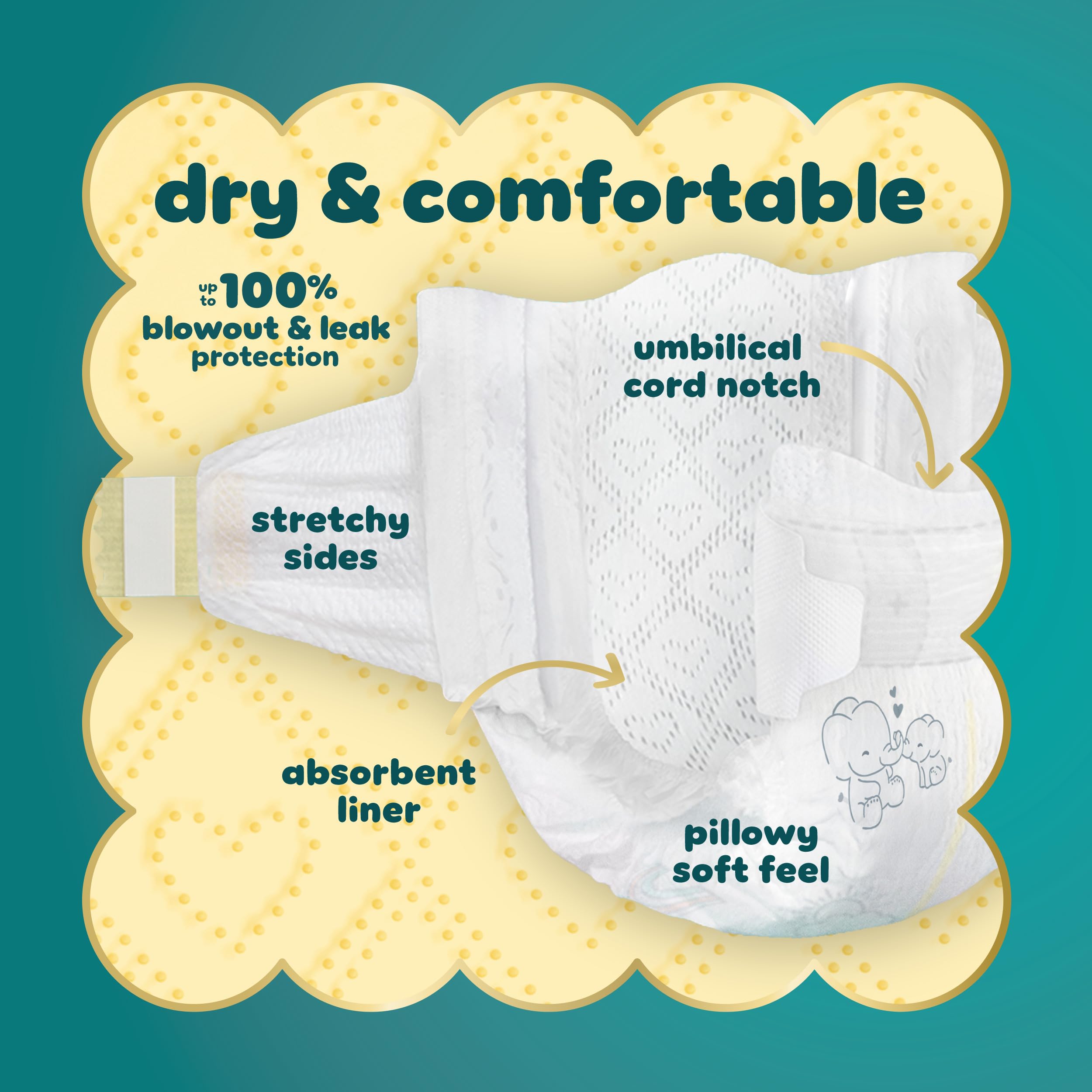 Pampers Swaddlers Diapers, Size 0 (up to 10 lbs), 140 Count, Absorbent, Keeps Baby Dry and Comfortable, Skin Safe Disposable Baby Diaper (Packaging May Vary)