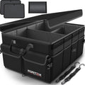 FORTEM Trunk Organizer For SUV Car Trunk Organizer, Foldable Storage, Car Accessories for Women Men, Collapsible Bag, Perfect Christmas Gifts, 600D Oxford, Non Slip Bottom, Straps, Soft Cover (50L)