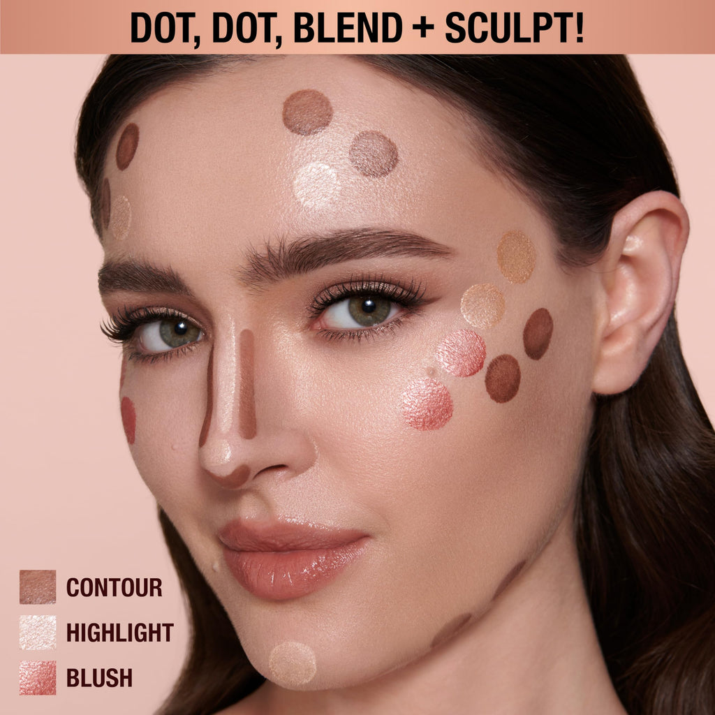Charlotte Tilbury Glowgasm Beauty Light Wand Liquid Highlighter Makeup - Soft-Focus Pink Highlighter & Blush for Cheeks - Pearlescent, Weightless Radiant Finish - Peachgasm