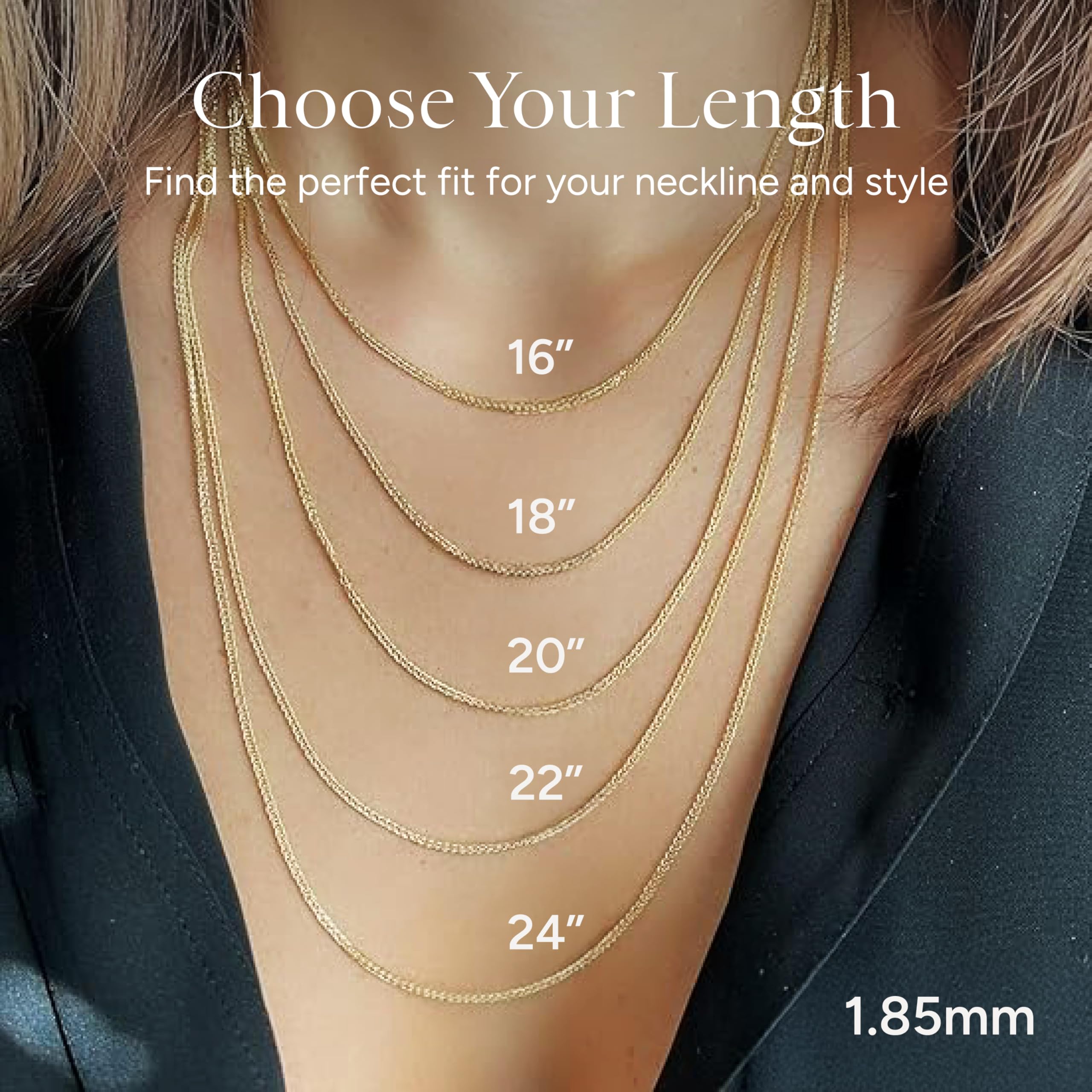 JEWELHEART 14K Gold Square Wheat Chain Necklace - 3.2mm Braided Yellow Gold Necklace For Men Foxtail Gold Chain Diamond Cut Real Gold Chain Pendant Necklace For Women with Lobster Clasp 24"