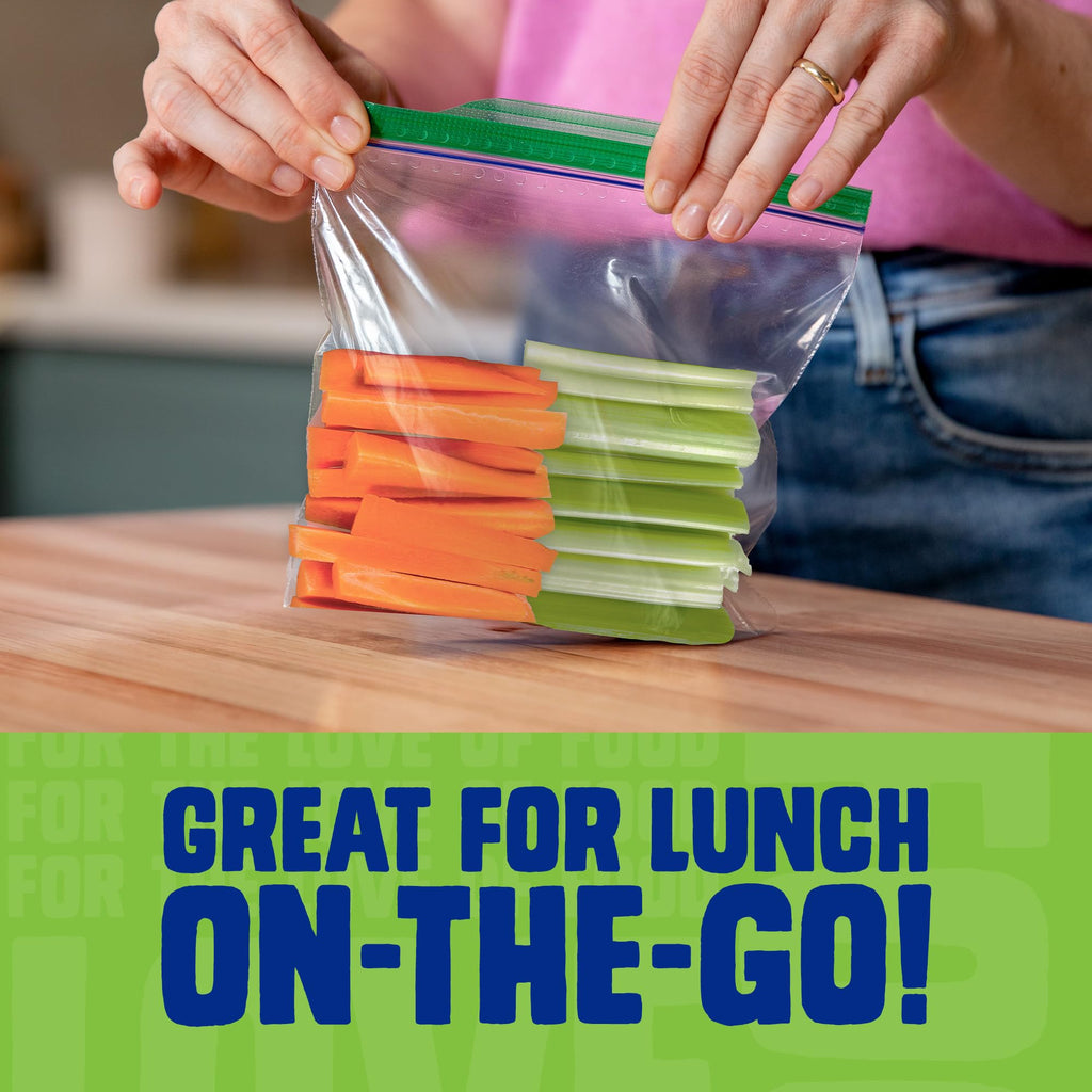 Ziploc Sandwich and Snack Bags with EasyGuide Texture, Plastic Storage Bags with Grip 'n Seal Technology, 270 Bags Total