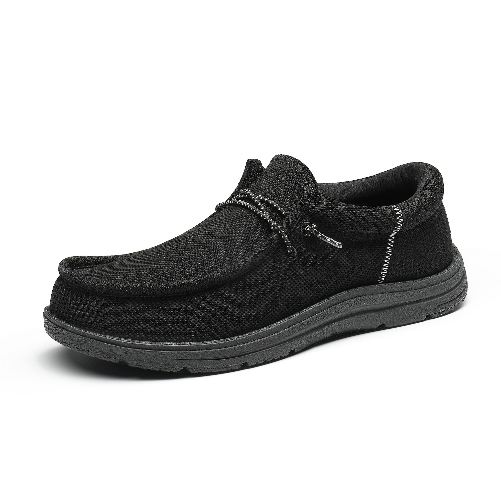 Bruno Marc Men's Arch Support Casual Slip-on Shoes Loafers for Men Non Slip Comfortable Boat Shoes,Size 13,Black,SBLS2302M
