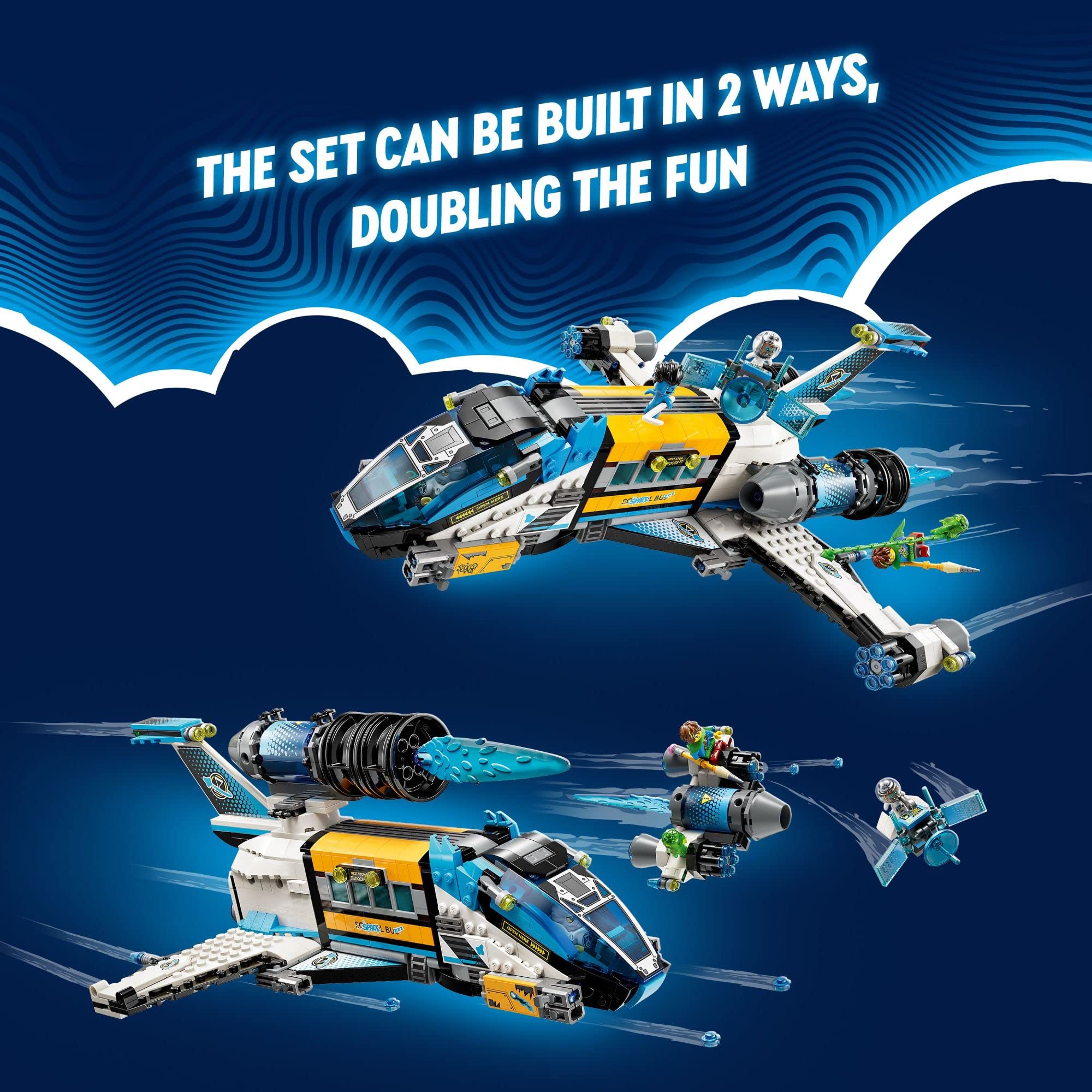 LEGO DREAMZzz Mr. Oz’s Spacebus Building Set, Spaceship Toy for Kids, Space Shuttle School Bus, Unique Space Travel Gift for 9+ Year Olds, 71460